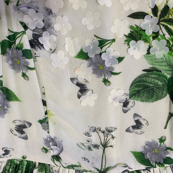 Anthropologie Varun Bahl Green Embroidered Dress - Picture 13 of 13